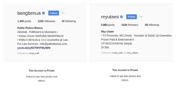 Rey Utami-Pablo Benua Privasi Akun Instagram, Takut?