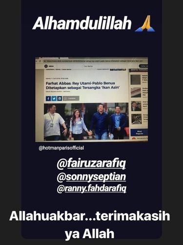 Instagram Story Fairuz A. Rafiq