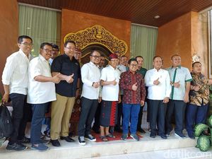 Cak Imin dan Para Menteri PKB Bertemu Gubernur Koster, Bahas Apa?