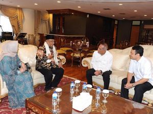 Silaturahmi Menhan dengan Alim Ulama