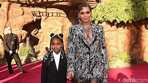 Beyonce dan Blue Ivy dalam Premier Film The Lion King