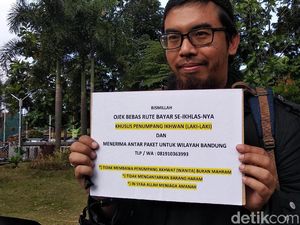 Kisah Herry, Tukang Ojek Khusus Lelaki di Bandung dengan Ongkos Seikhlasnya