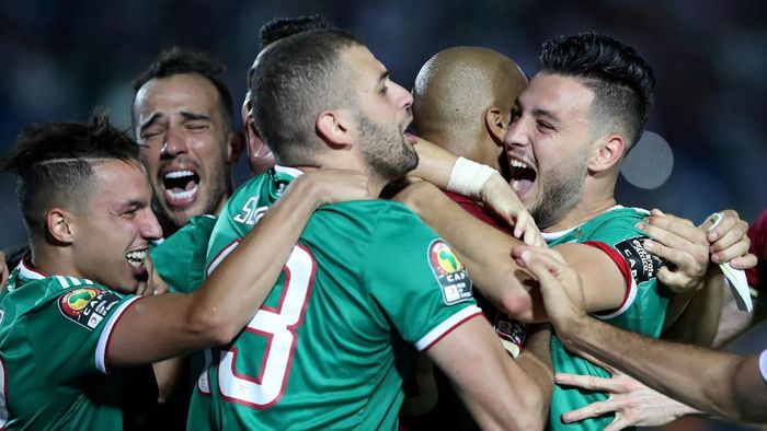 Aljazair ke semifinal Piala Afrika 2019. (Foto: Suhaib Salem / Reuters) Aljazair ke semifinal Piala Afrika 2019. (Foto: Suhaib Salem / Reuters)
