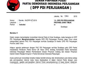 Polemik Konfercab Surabaya, DPP PDIP Keluarkan Surat Instruksi Polemik Konfercab Surabaya, DPP PDIP Keluarkan Surat Instruksi