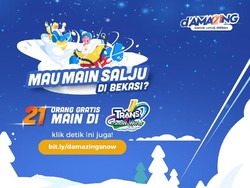 Inilah 21 Traveler yang Gratis Main Salju ke Trans Snow World