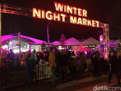 Foto: Pasar Malam Natal Australia di Bulan Juli