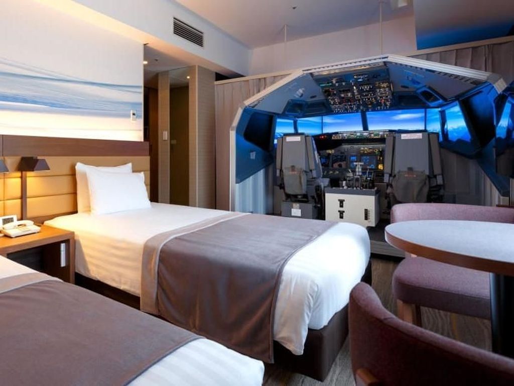 Cuma di Jepang: Simulator Pesawat di Kamar Hotel Cuma di Jepang: Simulator Pesawat di Kamar Hotel