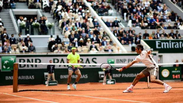 Duel terakhir Federer vs Nadal ada di final Prancis Terbuka 2019.
