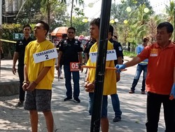 Rekonstruksi Pembunuhan Hilarius di Ancol Digelar,  Ditonton Wisatawan