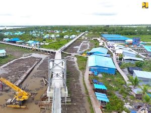 Warga Asmat Kini Bisa Wira-wiri Lewat Jembatan Gantung