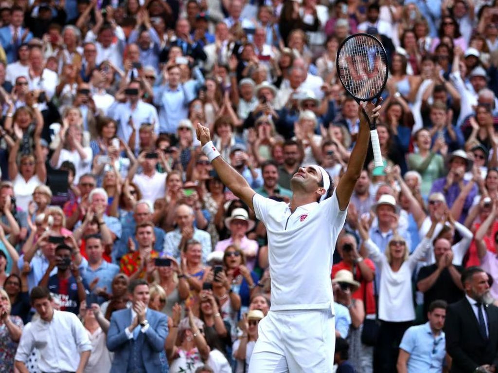 Singkirkan Nadal, Federer Tantang Djokovic di Final Wimbledon