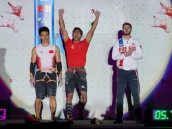 Alfian M Fajri Juara Panjat Tebing di Prancis