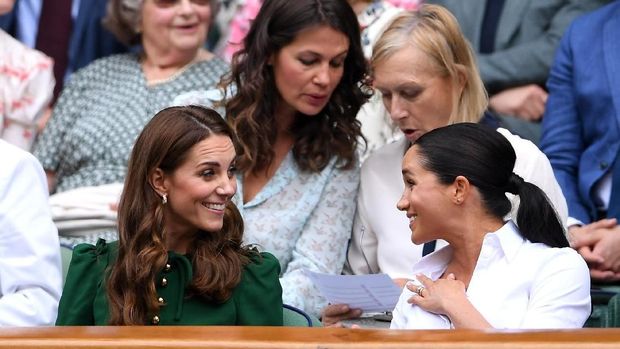 Akrabnya Kate Middleton & Meghan Markle Nonton Final Wimbledon