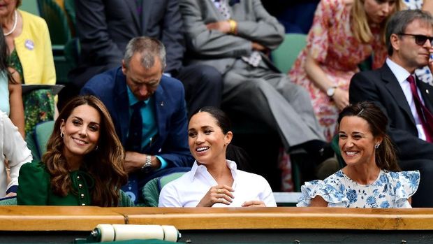 Akrabnya Kate Middleton & Meghan Markle Nonton Final Wimbledon