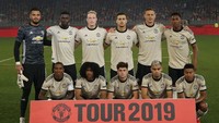 MU menurunkan pemain seperi Romero, Young, Jones, Dalot, Tuanzebe, Matic, Lingard, Pereira, Daniel James, Martial, dan Chong. Paul Kane/Getty Images. 