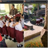 Momen Astrid Tiar Dampingi Putrinya di Hari Pertama Sekolah