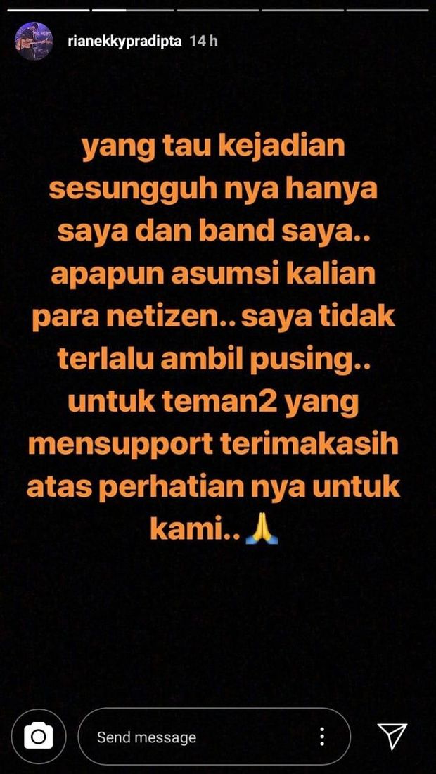 Instagram Story Rian D'Masiv