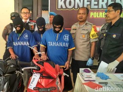 Tiga Pencuri Motor Spesialis Teras Rumah di Pasuruan Tertangkap