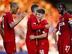 Bradford mencetak gol hiburan pada menit ke-81 lewat eksekusi penalti. Liverpool akan melanjutkan tur pramusim ke Amerika Serikat untuk menghadapi tiga klub. Reuters/Jason Cairnduff.