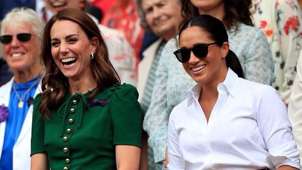 Meghan Markle dan Kate Middleton di Wimbledon 2019/