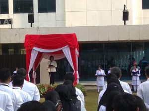 Upacara Hari Pajak, Sri Mulyani Bertugas Bareng Para Srikandi