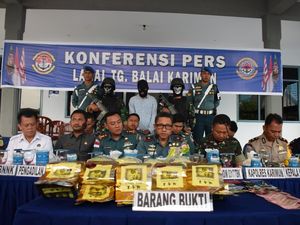 TNI AL di Kepulauan Riau Gagalkan Penyelundupan 21 Kg Sabu