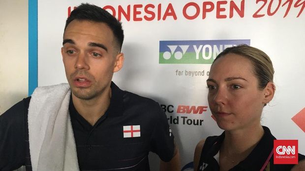 Chris/Gabrielle menikmati momen bermain di Indonesia Open.