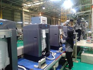 Dari Thailand, Sharp Relokasi Pabrik Mesin Cuci ke Karawang