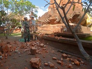 5 Warga Luka dan 27 Bangunan-Pura Rusak Akibat Gempa M 6 di Bali