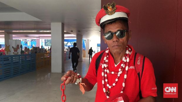 Pak Yanto kehilangan ponsel pada hari pertama Indonesia Open 2019, Selasa (16/7).