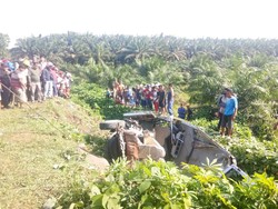 4 Penumpang Bus Tewas dalam Kecelakaan di Batu Bara Sumut