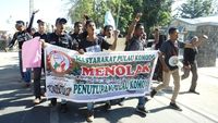 Foto: Ramai-ramai Menolak Penutupan Pulau Komodo