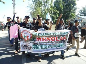 Foto: Ramai-ramai Menolak Penutupan Pulau Komodo