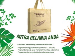 Kantong Plastik Berbayar, Transmart Kampanyekan #KurangiSampahPlastik