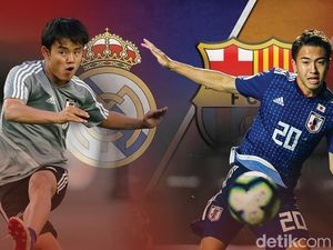 Kubo dan Abe, Duo Jepang di Tengah Rivalitas Real Madrid-Barcelona
