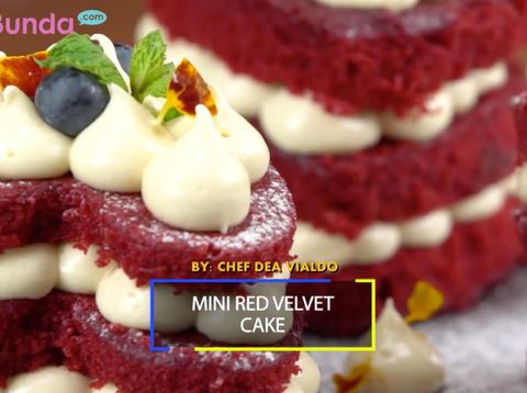 Resep Mini Red Velvet Cake, Kue Manis untuk Ayah di Hari Spesial