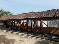 3 Ruangan Sekolah Dasar di Karawang Hangus Terbakar