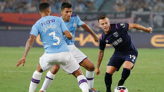 Manchester City menang 4-1 atas West Ham United di laga pramusim (Foto: Thomas Peter/Reuters) Manchester City menang 4-1 atas West Ham United di laga pramusim (Foto: Thomas Peter/Reuters)
