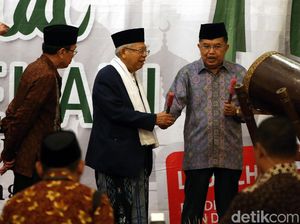 Momen Maruf Amin Dampingi JK Buka Halalbihalal DMI