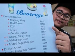 Dikritik, Penjual Es Cendol Durian Ini Justru Dapat Untung Banyak