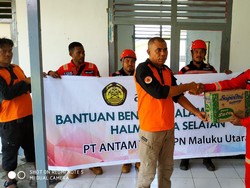 Antam Jadi Koordinator Penyaluran Bantuan Korban Gempa Halsel