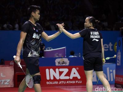 Mantap! Tontowi/Winny Tumbangkan Ganda Campuran Thailand