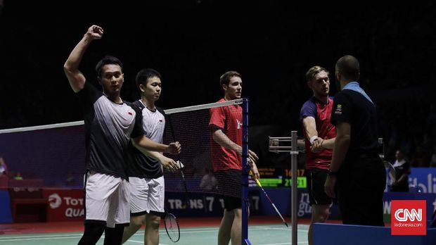 Ahsan/Hendra melaju ke semifinal Indonesia Open 2019.