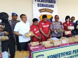 Paket 30 Kg Ganja Disergap Polisi di Tol Semarang