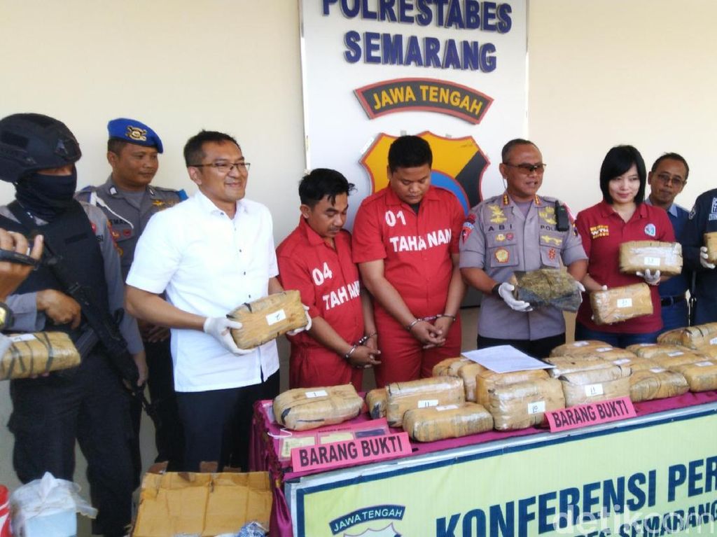 Paket 30 Kg Ganja Disergap Polisi di Tol Semarang Paket 30 Kg Ganja Disergap Polisi di Tol Semarang