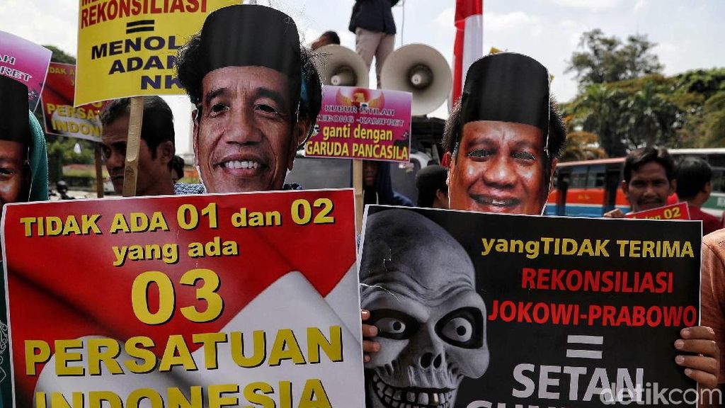 Jokowi Hingga Prabowo Ikut Aksi Dukung Persatuan Indonesia