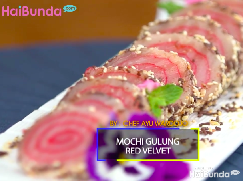Resep Mochi Gulung Red Velvet, Kreasi Jajanan Khas Negeri Sakura