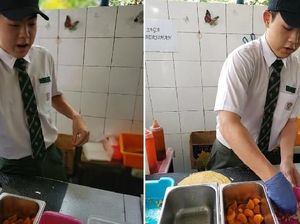 Siswa Ini Gunakan Waktu Istirahat di Sekolah Untuk Bantu Jual Makanan Siswa Ini Gunakan Waktu Istirahat di Sekolah Untuk Bantu Jual Makanan