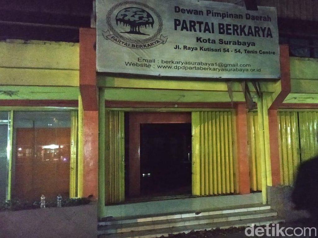 Kantor Partai Berkarya Kota Surabaya Dibobol, Dokumen Penting Raib Kantor Partai Berkarya Kota Surabaya Dibobol, Dokumen Penting Raib