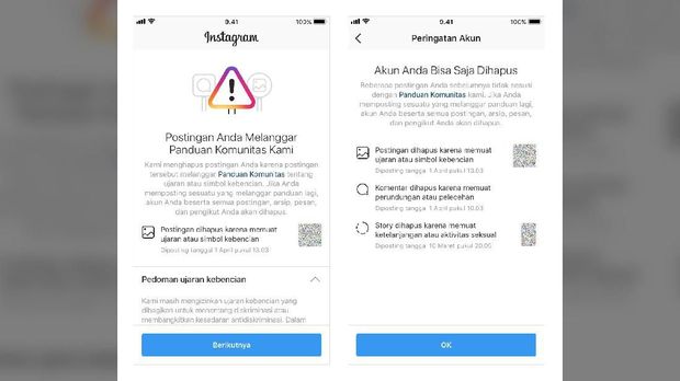 Instagram Bisa Hapus Akun yang Berulangkali Langgar Aturan